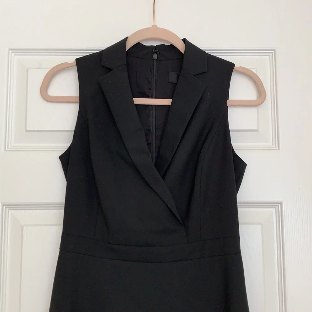 J. Crew Black Sleeveless Sheath Dress